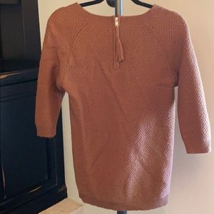 Camel woven 3/4 sweater by Elizabeth and James